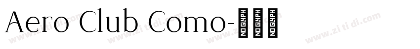 Aero Club Como字体转换